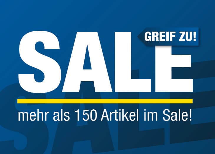 Profitieren Sie jetzt von unserer neuen Rubrik SALE in unserem Online-Shop