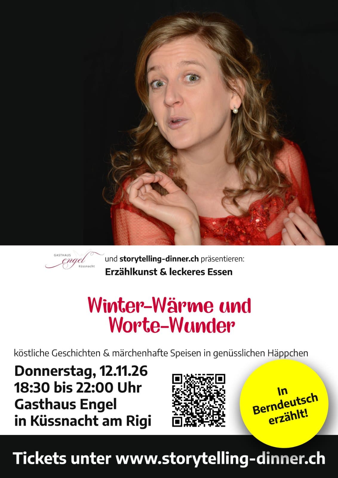 Storytelling-Dinner «Winter-Wärme & Worte-Wunder»