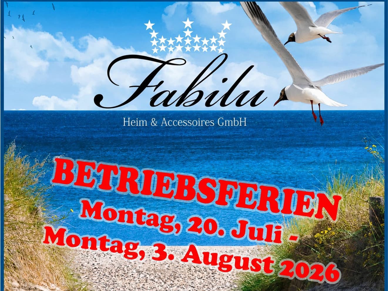 Betriebsferien im Fabilu