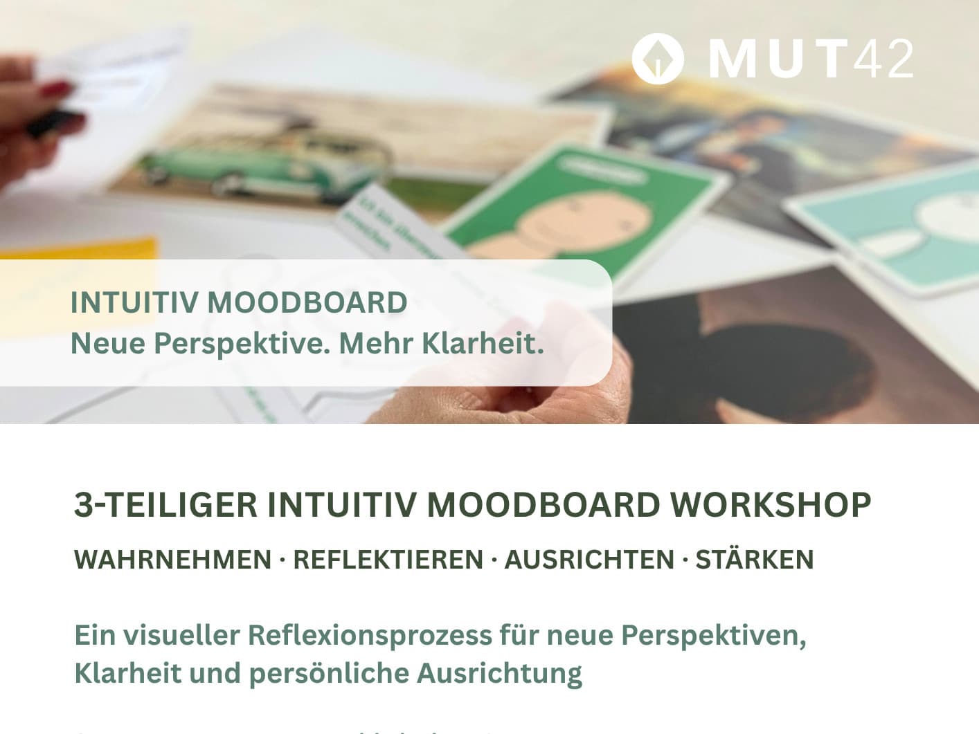 Intuitiv Moodboard - Neue Perspektive. Mehr Klarheit. 3-teilig