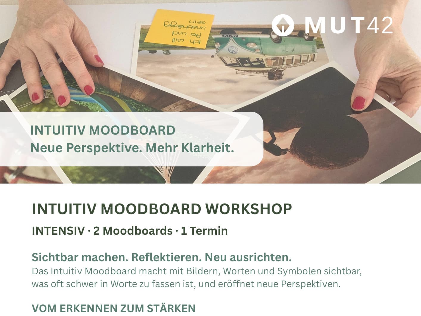 Intensiv Intuitiv Moodboard Workshop - 1 Termin